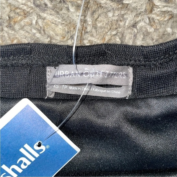 URBAN OUTFITTERS  Little Black Dress Size XS Weave Pattern High Slit NWT - Picture 6 of 8